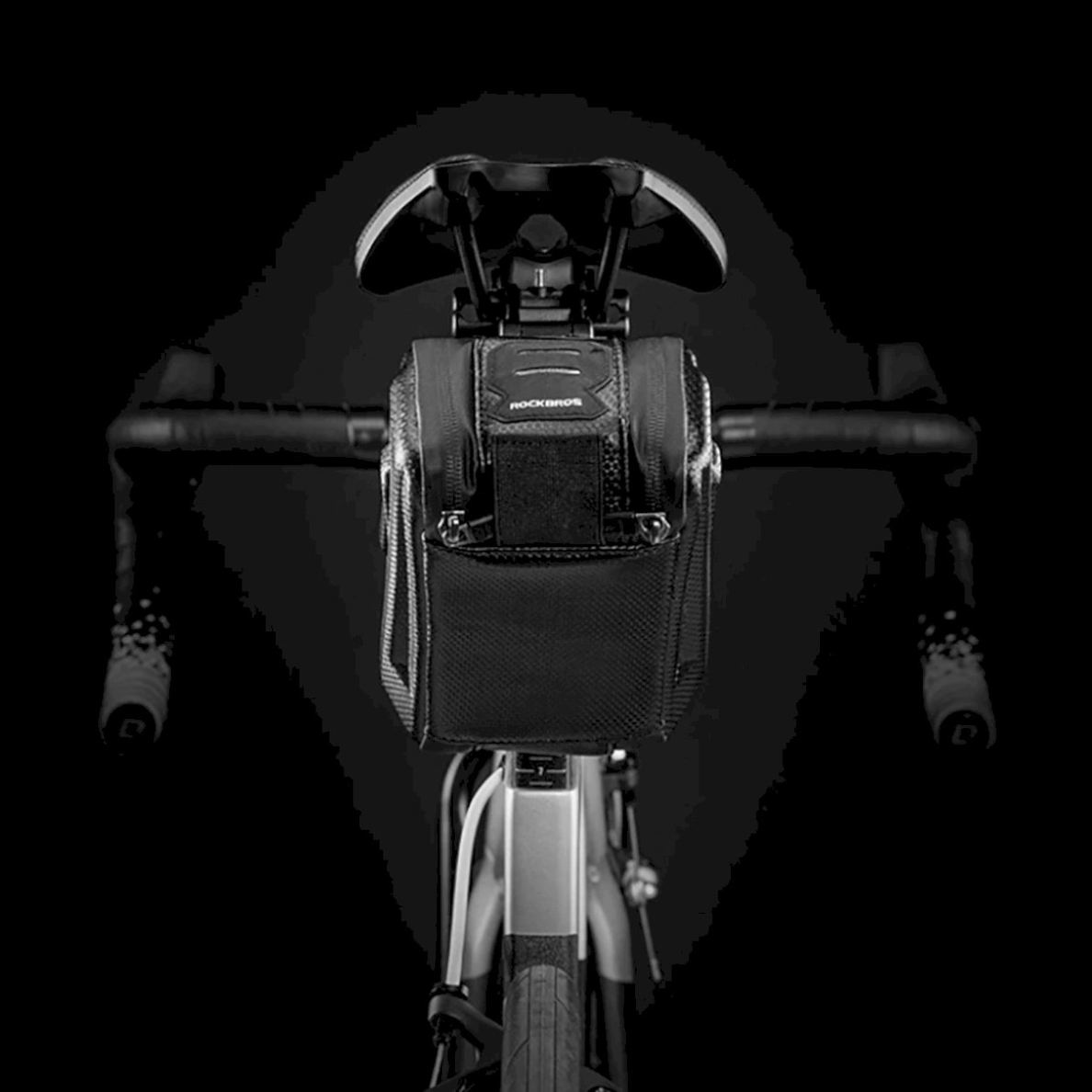 Rockbros B69 bicycle saddle Krepšys 1.7leasy release system - Juodas 10 Rockbros B69 bicycle saddle Krepšys 1.7leasy release system - Juodas 10