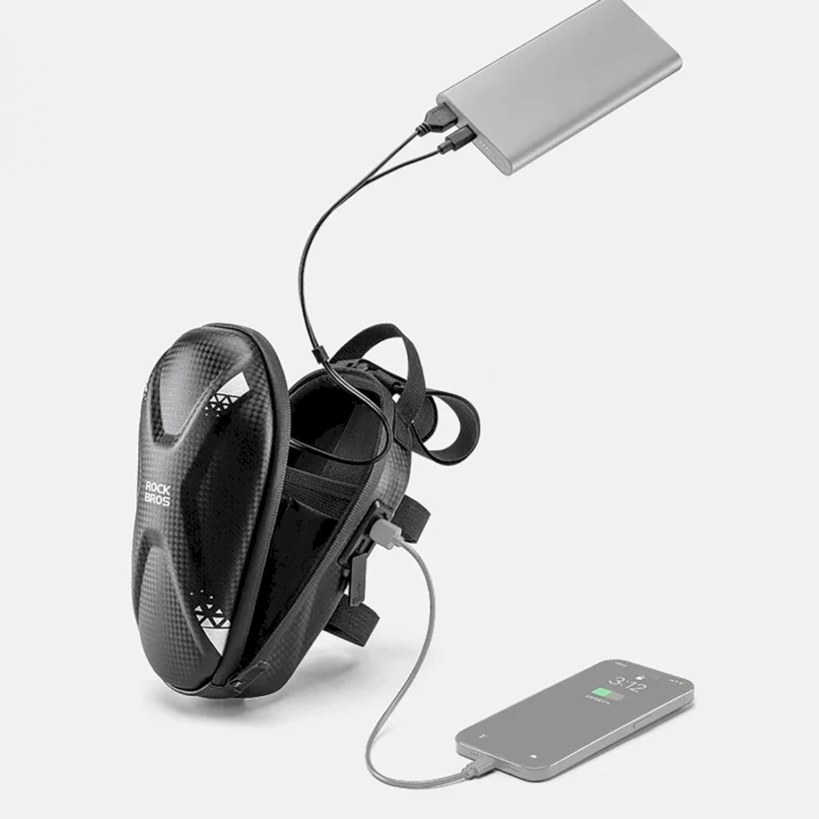 Rockbros Krepšys 3011006301 the handlebar of a bicycle or scooter 1.3 l - Juodas 1 Rockbros Krepšys 3011006301 the handlebar of a bicycle or scooter 1.3 l - Juodas 1