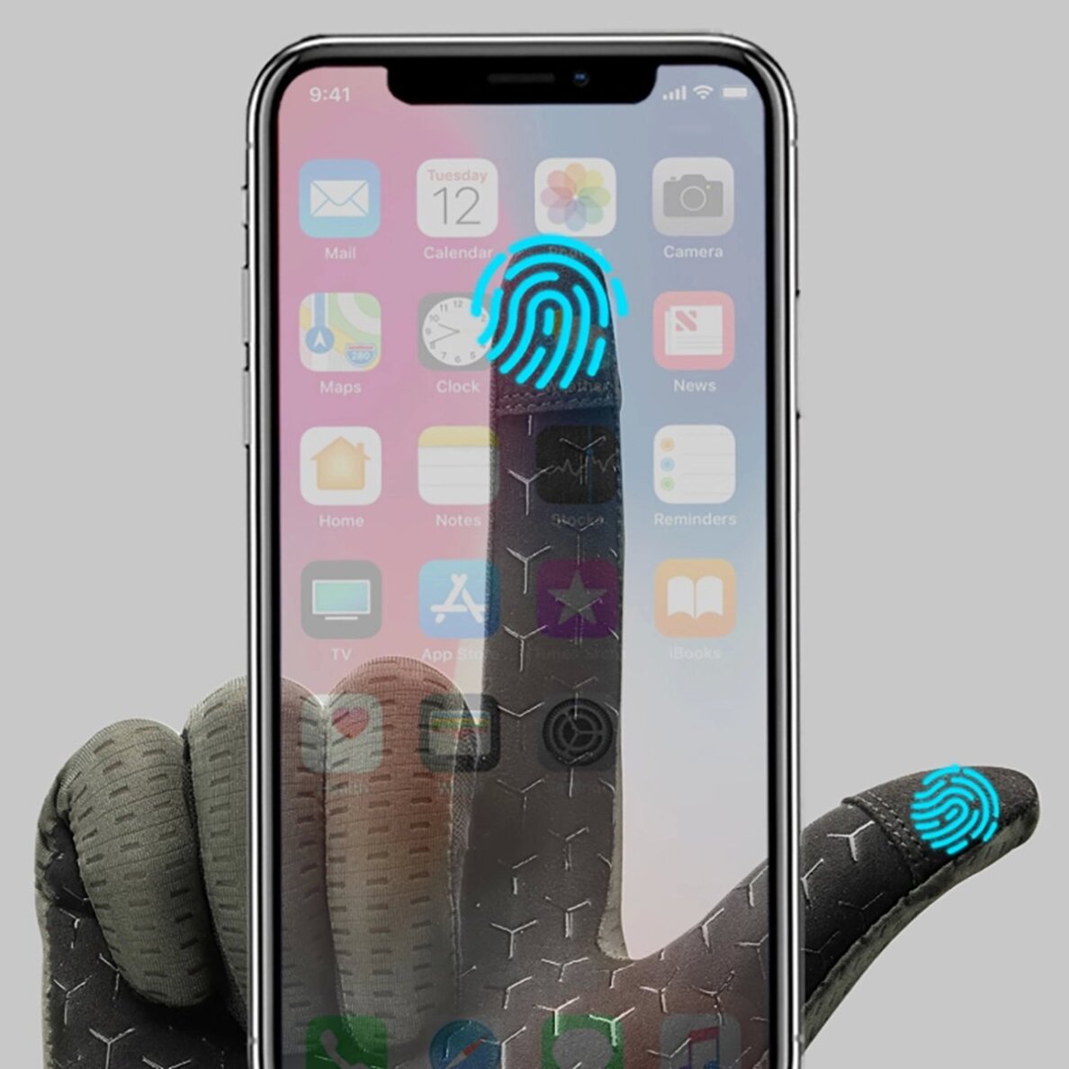 Dviračio pirštinės Rockbros kvėpuojančios, ilgos, dydis XL – žalios 5 Dviračio pirštinės Rockbros kvėpuojančios, ilgos, dydis XL – žalios 5