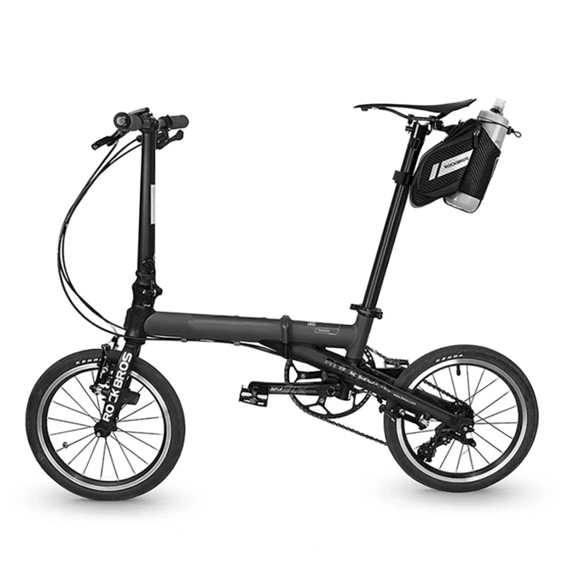 Rockbros C32BK saddle Krepšys 1.5 lwater bottle pocket - Juodas 3 Rockbros C32BK saddle Krepšys 1.5 lwater bottle pocket - Juodas 3