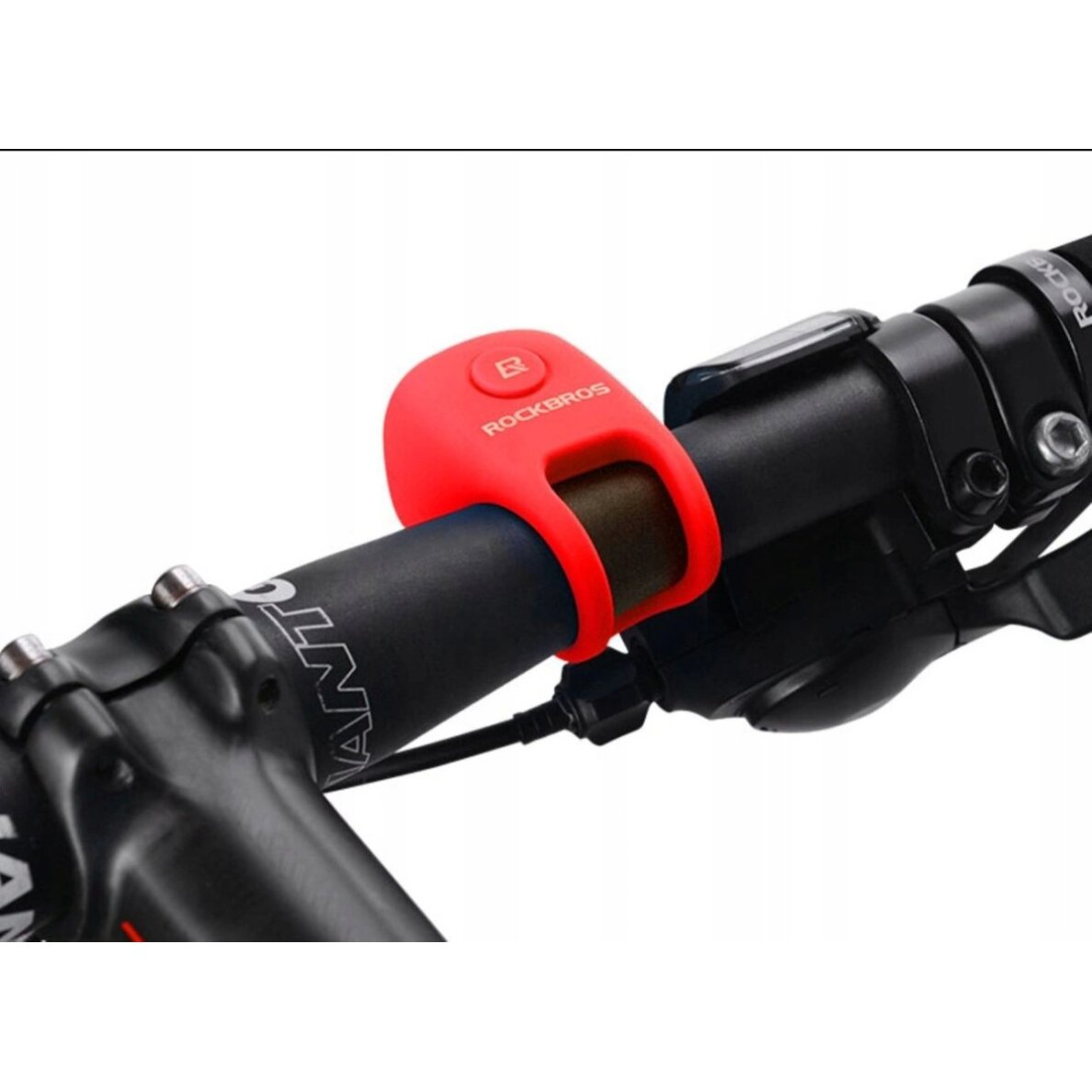 Elektrinis dviračio skambutis Rockbros CB1709RD – raudonas 2 Elektrinis dviračio skambutis Rockbros CB1709RD – raudonas 2
