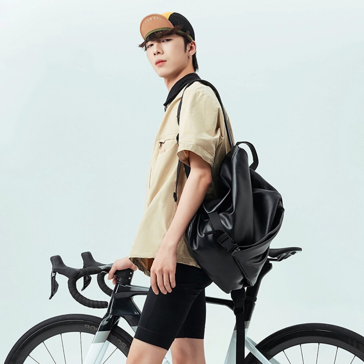 Dviračio kepurė Rockbros su snapeliu, šalmo uždanga – geltona 6 Dviračio kepurė Rockbros su snapeliu, šalmo uždanga – geltona 6