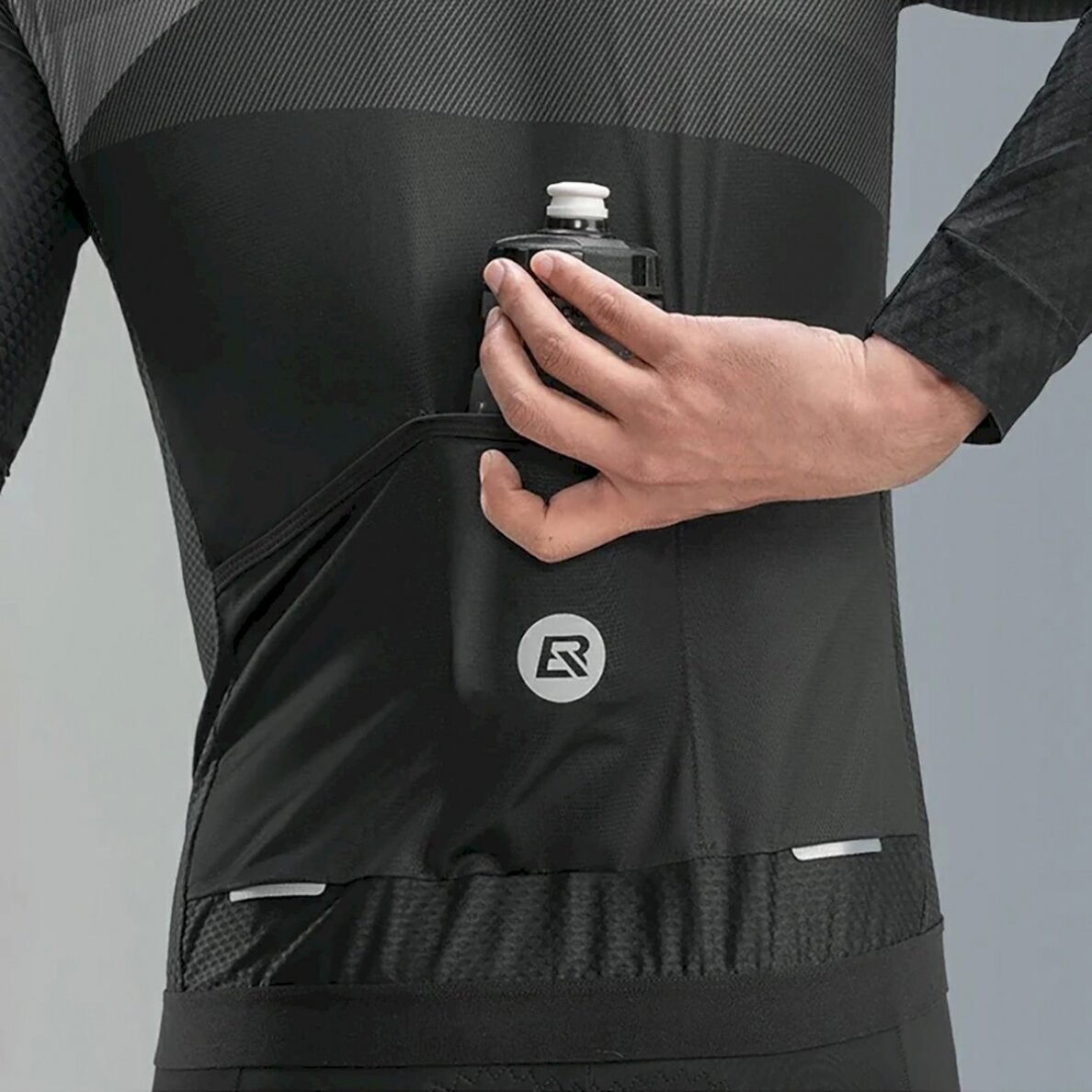 Rockbros cycling jersey 15120009005 long sleeve spring/summer XXL - Juodas 10 Rockbros cycling jersey 15120009005 long sleeve spring/summer XXL - Juodas 10