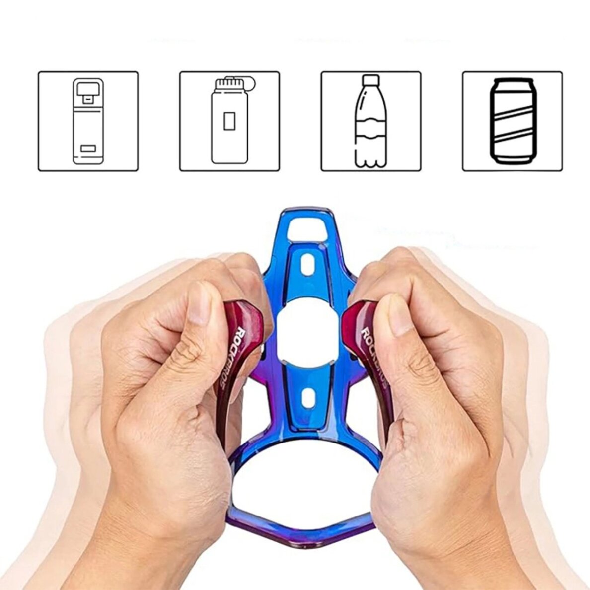 Dviračio sėdynės užvalkalas Rockbros Cover dydis L – juodas 5