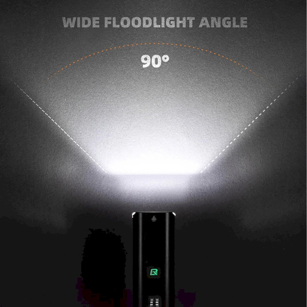 Rockbros RHL1550 Priekinis dviračio žibintas 5000mAh 1500lm IPX6 – juodas 8 Rockbros RHL1550 Priekinis dviračio žibintas 5000mAh 1500lm IPX6 – juodas 8