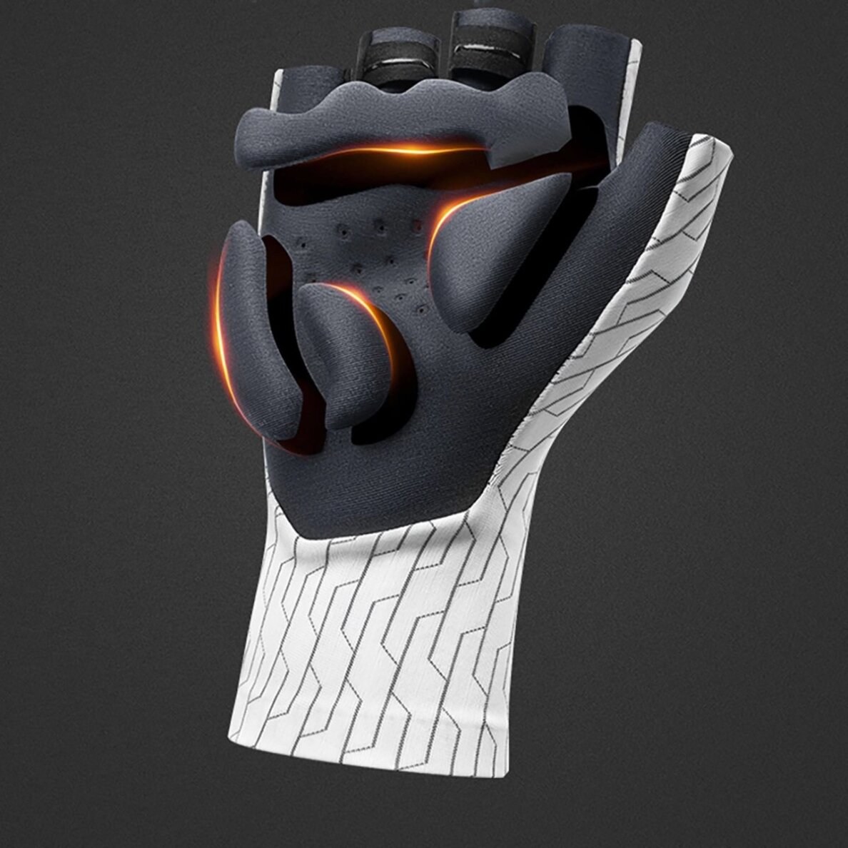 Dviračio pirštinės Rockbros Road Cycling, dydis S – juodos ir baltos 2 Dviračio pirštinės Rockbros Road Cycling, dydis S – juodos ir baltos 2