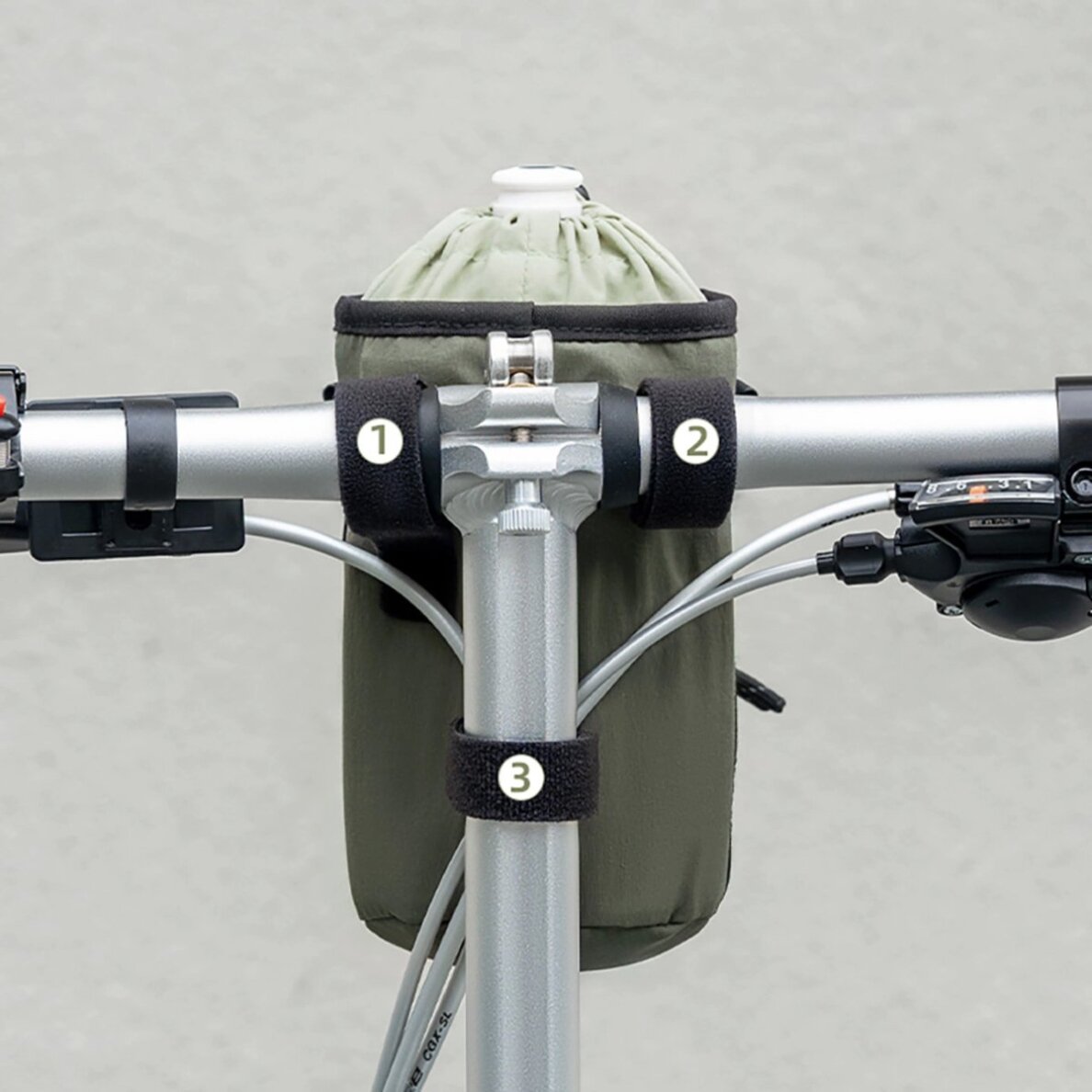 Gertuvės krepšys Rockbros Travel Bottle su peties dirželiu 1 l – žalias 5 Gertuvės krepšys Rockbros Travel Bottle su peties dirželiu 1 l – žalias 5