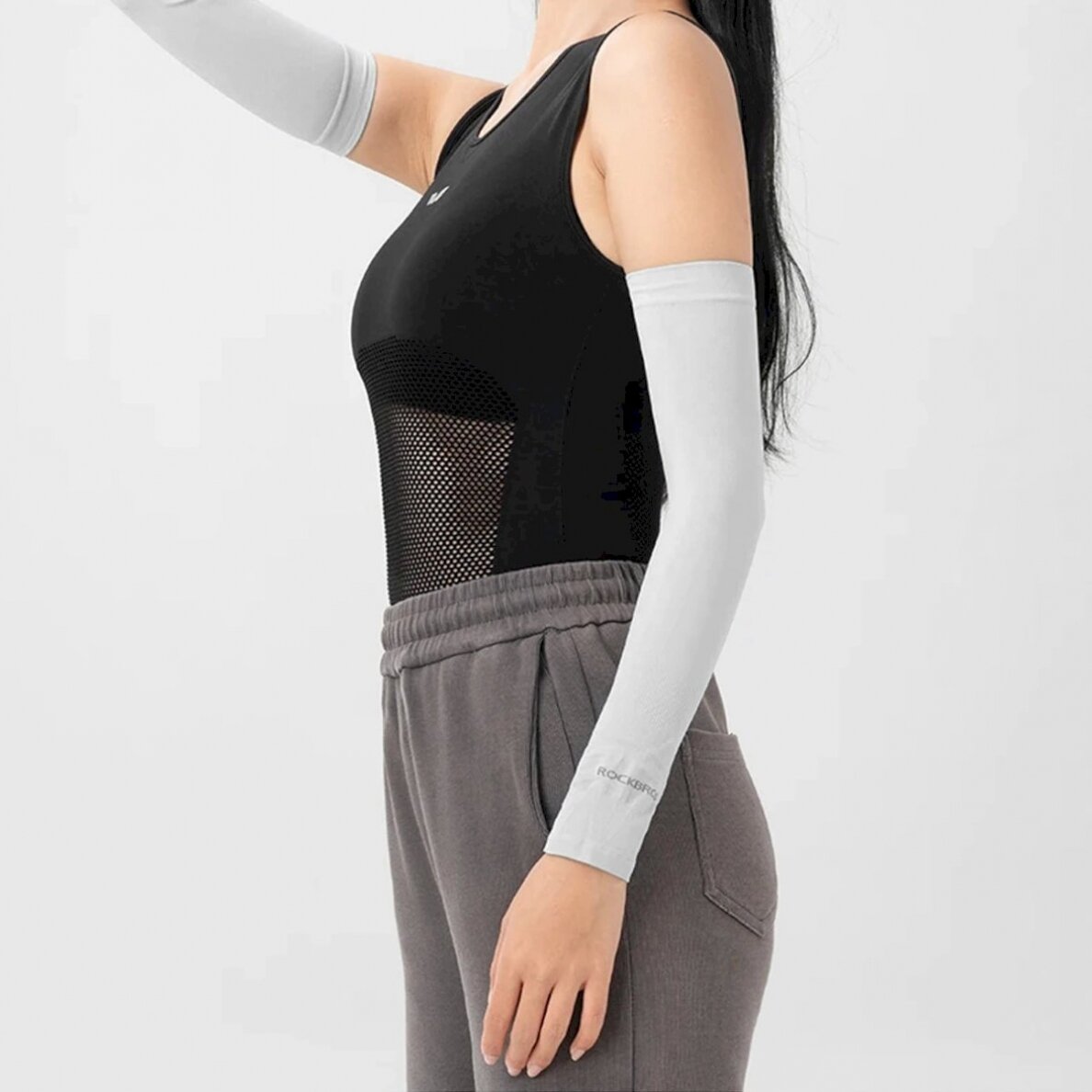 Rockbros XT9002W cycling sleeves - baltas (2 pcs.) 13 Rockbros XT9002W cycling sleeves - baltas (2 pcs.) 13