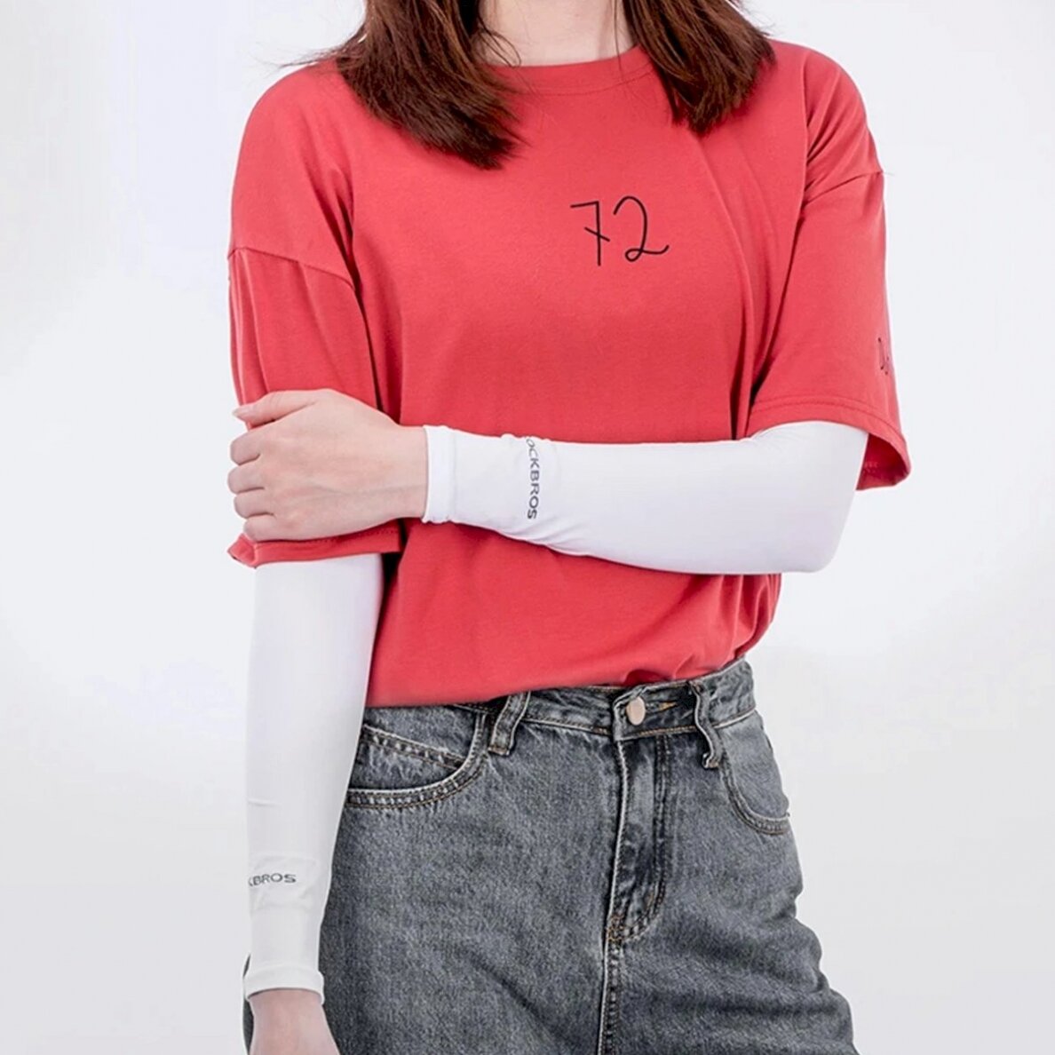 Rockbros XT9002W cycling sleeves - baltas (2 pcs.) 15 Rockbros XT9002W cycling sleeves - baltas (2 pcs.) 15