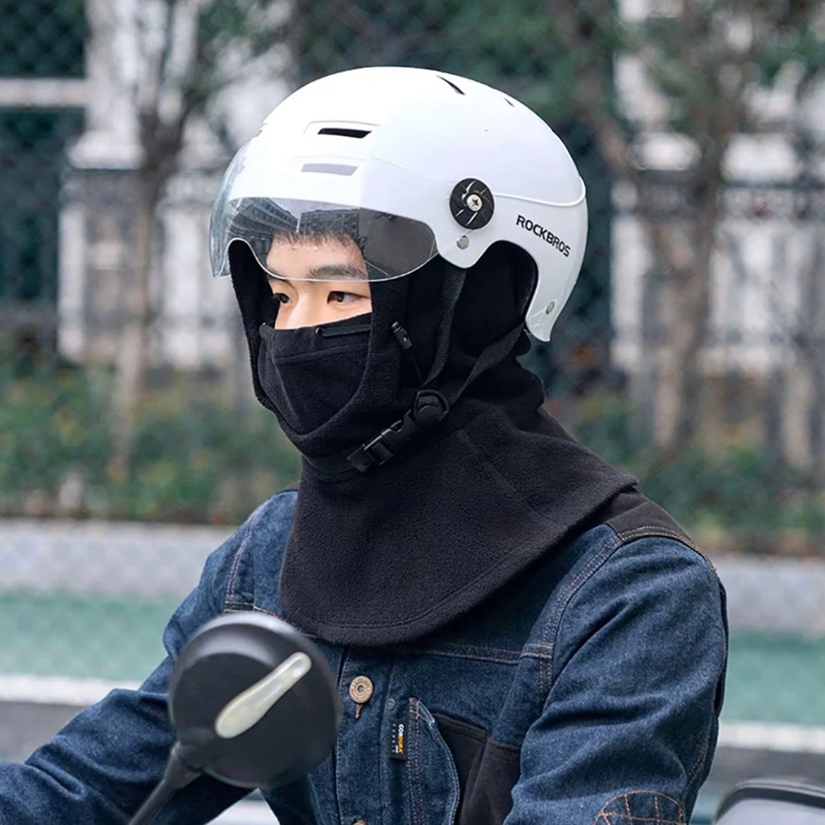 Sportinė balaklava Rockbros YPP034, atspari vėjui ir vandeniui – juoda 11 Sportinė balaklava Rockbros YPP034, atspari vėjui ir vandeniui – juoda 11