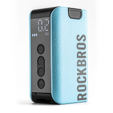 Rockbros 42520006001 Dviračio pompa su skaitmeniniu ekranu, skirta padangoms / kamuoliams / balionams – mėlynas