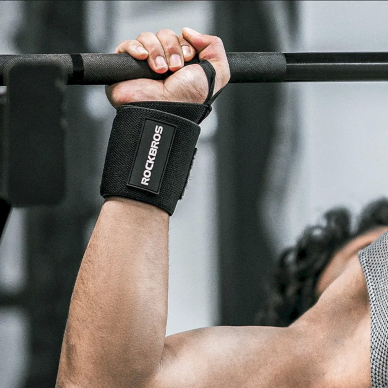 Rockbros 0431001 sports wristband - Juodas (2 pcs.) 8 Rockbros 0431001 sports wristband - Juodas (2 pcs.) 8