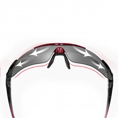 Rockbros 10001 polarizing cycling glasses - Juodas red 2