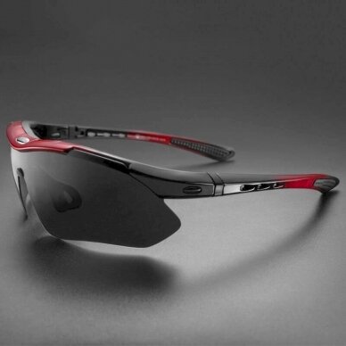 Rockbros 10001 polarizing cycling glasses - Juodas red 6