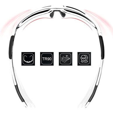 Dviračio akiniai Rockbros 10183 poliarizuoti – mėlyni 2