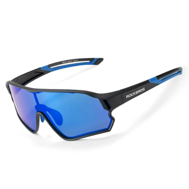 Rockbros 14110009001 photochromic cycling glasses children 8-14 years old - Juodas blue