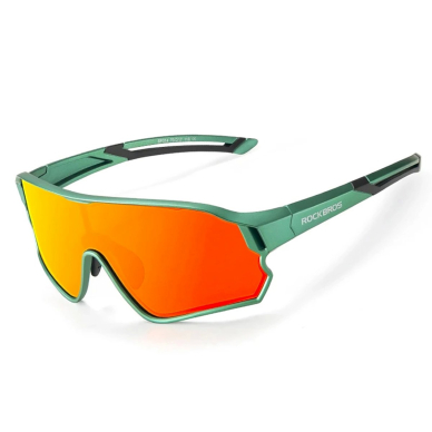 Rockbros 14110009002 photochromic cycling glasses children 8-14 years old - žalias