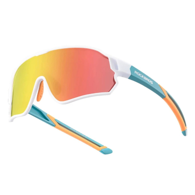 Rockbros 14110009003 photochromic cycling glasses children 8-14 years old - žalias baltas 1