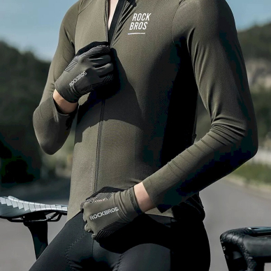 Rockbros 16110006003 shock-absorbing cycling gloves size L - žalias Juodas 13 Rockbros 16110006003 shock-absorbing cycling gloves size L - žalias Juodas 13