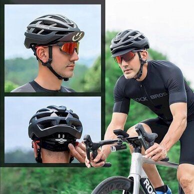 Rockbros 18230005001 cycling cappeak - Juodas 5