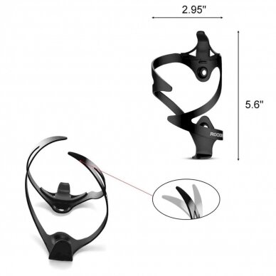 Rockbros 2017-11ABK bicycle water bottle Laikiklis - Juodas 3 Rockbros 2017-11ABK bicycle water bottle Laikiklis - Juodas 3