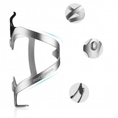 Rockbros 2017-11AS bicycle water bottle Laikiklis - baltas 6 Rockbros 2017-11AS bicycle water bottle Laikiklis - baltas 6