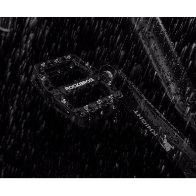Dviračio pedalai Rockbros 2017-12CBK nailoniniai – juodi 10