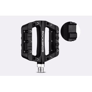 Dviračio pedalai Rockbros 2017-12CBK nailoniniai – juodi 4 Dviračio pedalai Rockbros 2017-12CBK nailoniniai – juodi 4