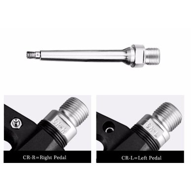 Dviračio pedalai Rockbros 2017-12CBK nailoniniai – juodi 8 Dviračio pedalai Rockbros 2017-12CBK nailoniniai – juodi 8