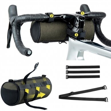 Rockbros 30110049001 bicycle handlebar Krepšys 2 l - žalias 2 Rockbros 30110049001 bicycle handlebar Krepšys 2 l - žalias 2