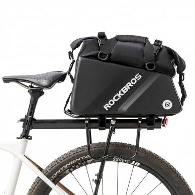 Rockbros 30140090001 bicycle Krepšys trunk 11.6l - Juodas 1 Rockbros 30140090001 bicycle Krepšys trunk 11.6l - Juodas 1