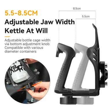 Dviračio gertuvės laikiklis Rockbros 31210008002 – juodas 1 Dviračio gertuvės laikiklis Rockbros 31210008002 – juodas 1