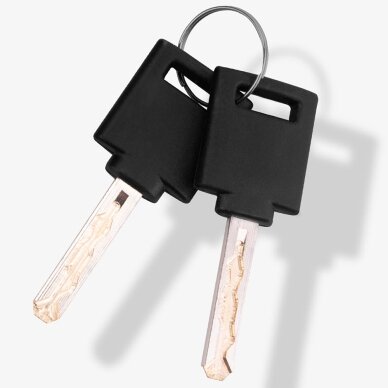 Dviračio spyna Rockbros 3230002001 su kodu ir raktu – juoda 11