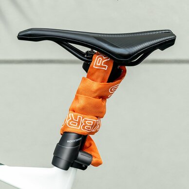 Dviračio spyna Rockbros 3230002001 su kodu ir raktu – juoda 13