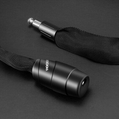 Dviračio spyna Rockbros 3230002001 su kodu ir raktu – juoda 2