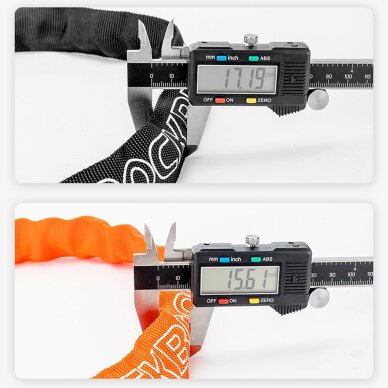 Dviračio spyna Rockbros 3230002001 su kodu ir raktu – juoda 8