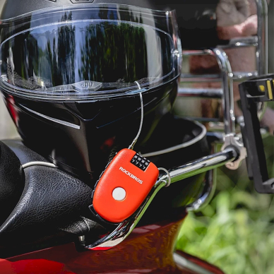 Rockbros 32420981001 Dviračio užraktas su ištraukiamu kabeliu – raudonas 13 Rockbros 32420981001 Dviračio užraktas su ištraukiamu kabeliu – raudonas 13