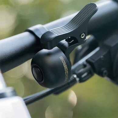 Dviračio skambutis Rockbros 34210007001 kairiajai vairo pusei – juodas 3 Dviračio skambutis Rockbros 34210007001 kairiajai vairo pusei – juodas 3