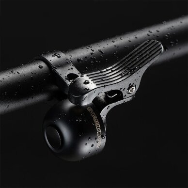 Dviračio skambutis Rockbros 34210007001 kairiajai vairo pusei – juodas 2 Dviračio skambutis Rockbros 34210007001 kairiajai vairo pusei – juodas 2