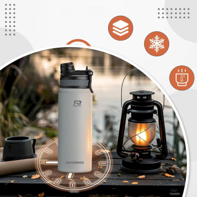 Termogertuvė Rockbros 35210029006 dviračiui, 620 ml – balta 4 Termogertuvė Rockbros 35210029006 dviračiui, 620 ml – balta 4