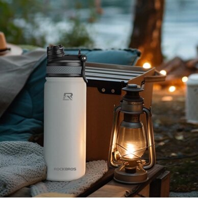 Termogertuvė Rockbros 35210029006 Thermo Bottle for Bike Drinks 650 ml – balta 13