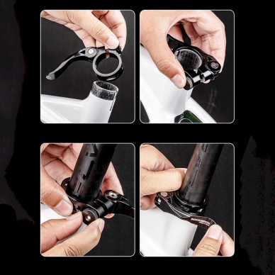 Rockbros 41210092001 bicycle seat clampquick release - Juodas 5 Rockbros 41210092001 bicycle seat clampquick release - Juodas 5