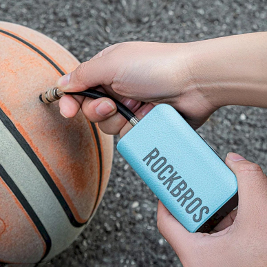 Rockbros 42520006001 Dviračio pompa su skaitmeniniu ekranu, skirta padangoms / kamuoliams / balionams – mėlynas 8