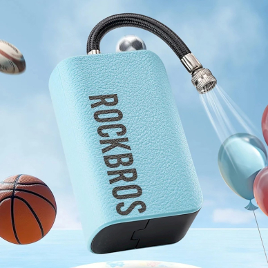 Rockbros 42520006001 Dviračio pompa su skaitmeniniu ekranu, skirta padangoms / kamuoliams / balionams – mėlynas 9