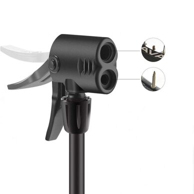 Dviračio pompa Rockbros 42610002001 su slėgio matuokliu – juoda 4