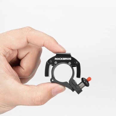 Dviračio skambutis Rockbros 34210006001 C formos – juodas 3 Dviračio skambutis Rockbros 34210006001 C formos – juodas 3