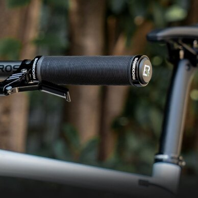 Dviračio rankenos Rockbros Anti-Slip Twist – juodos 4 Dviračio rankenos Rockbros Anti-Slip Twist – juodos 4