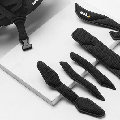 Dviračio šalmas Rockbros su skydeliu, nuimamais UV apsauginiais akiniais, unisex – juodas/rudas 7