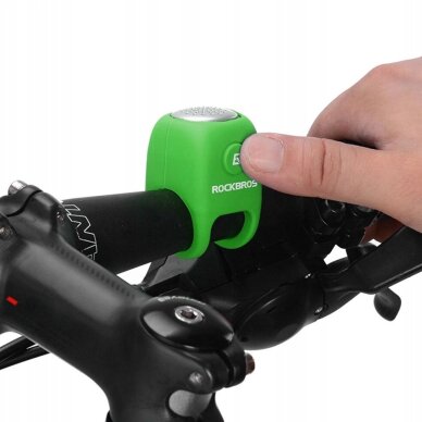 Elektrinis dviračio skambutis Rockbros CB1709GN – žalias 2