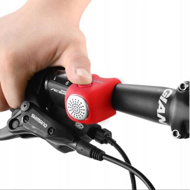 Elektrinis dviračio skambutis Rockbros CB1709RD – raudonas 1